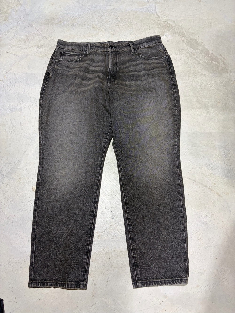 Good American good girlfriend Black Washed Jeans 15